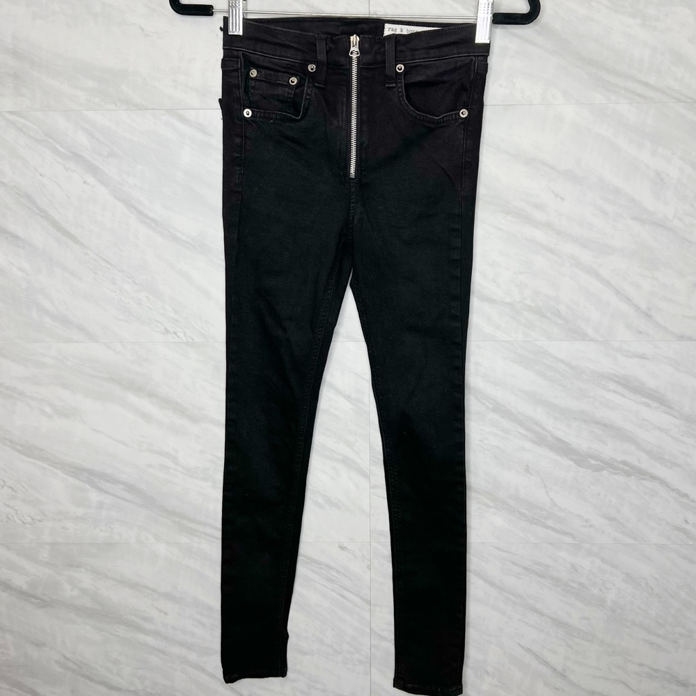 Rag & bone Skinny Black Jeans 24